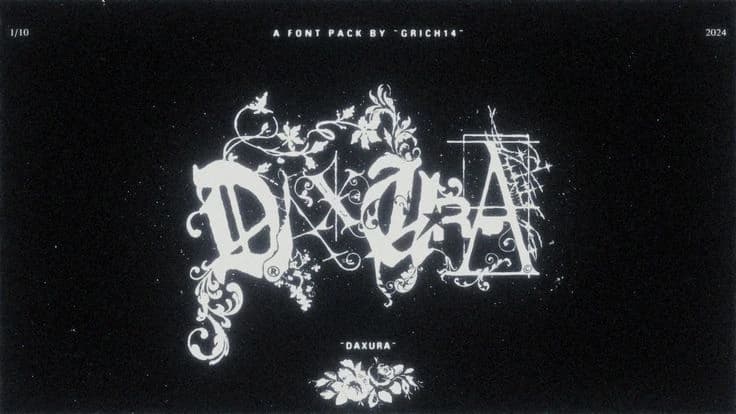a font pack by GRICH14 “DAXURA“
